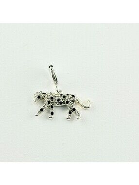 Bomb Party Charm - Cheetah, Panther, Jag Black Onyx on Silver Plating